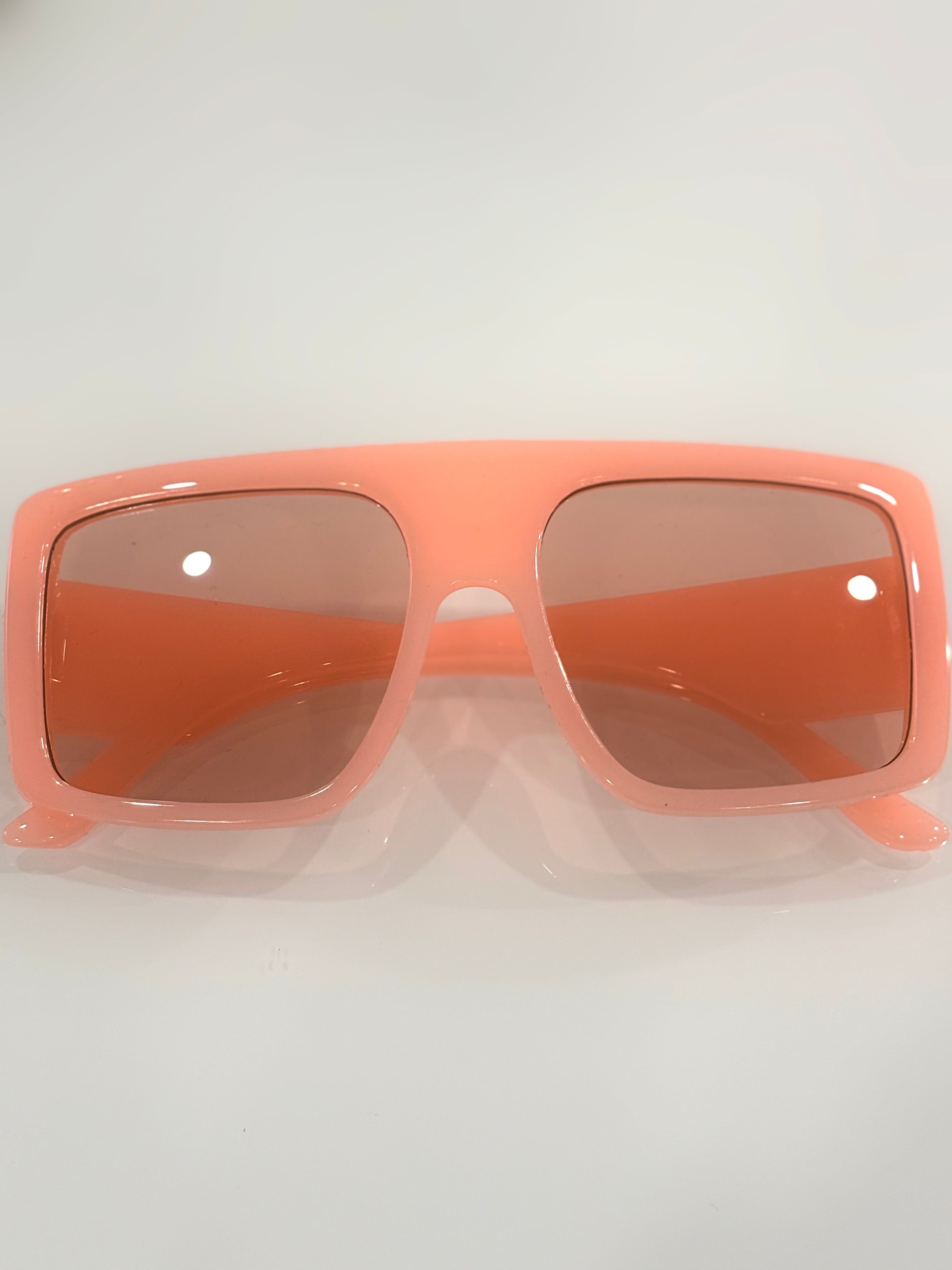 Oversized Square Sunglasses – Flat Top Y2K Shades (Multiple Colors)