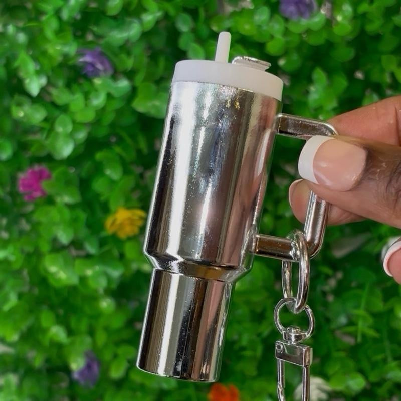 Mini Tumbler Chapstick Holder Keychain – Cup Bag Charm (Multiple Colors)