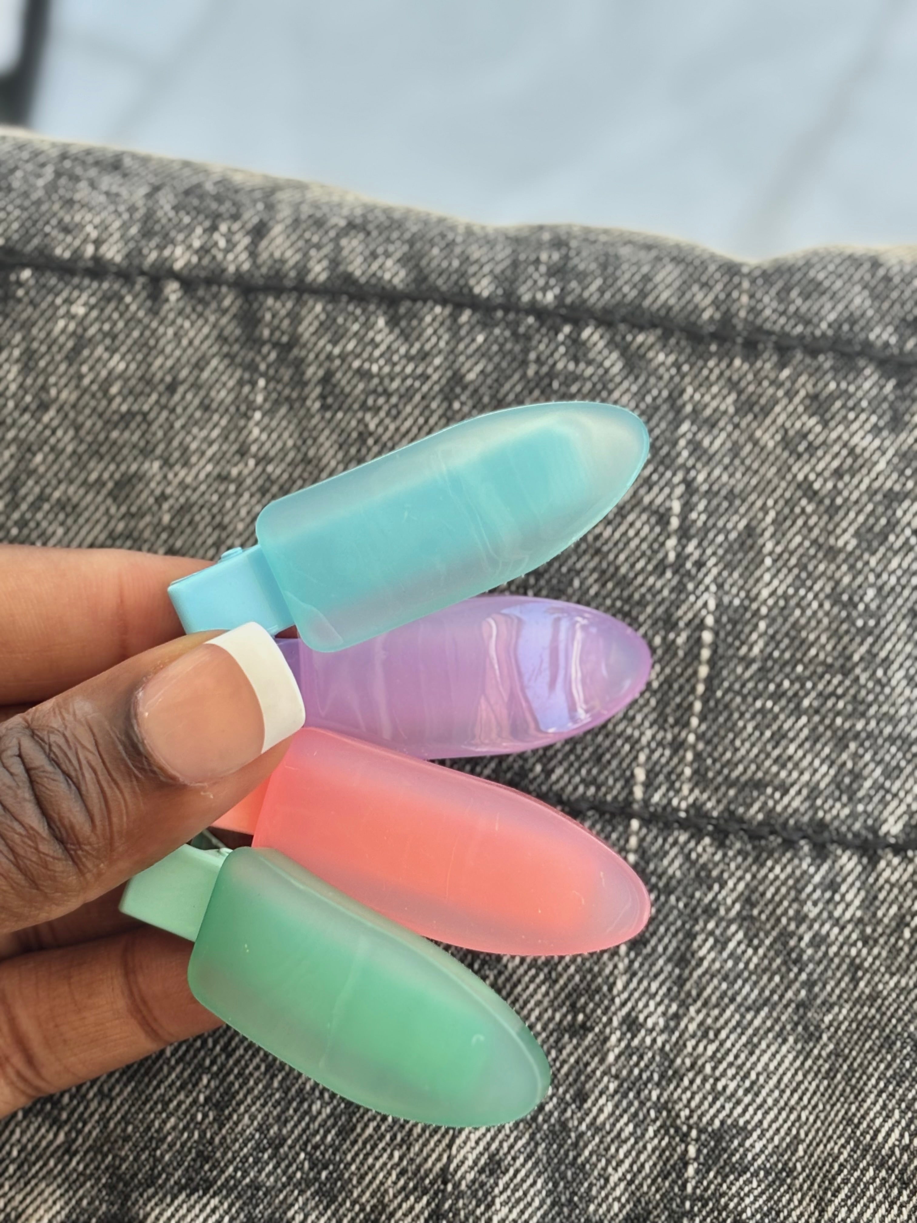 Pastel Jelly Color Hair Clips – Korean Duckbill Side Bang Clips