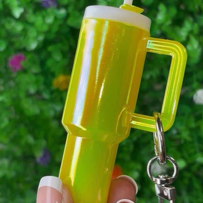 Mini Tumbler Chapstick Holder Keychain – Cup Bag Charm (Multiple Colors)