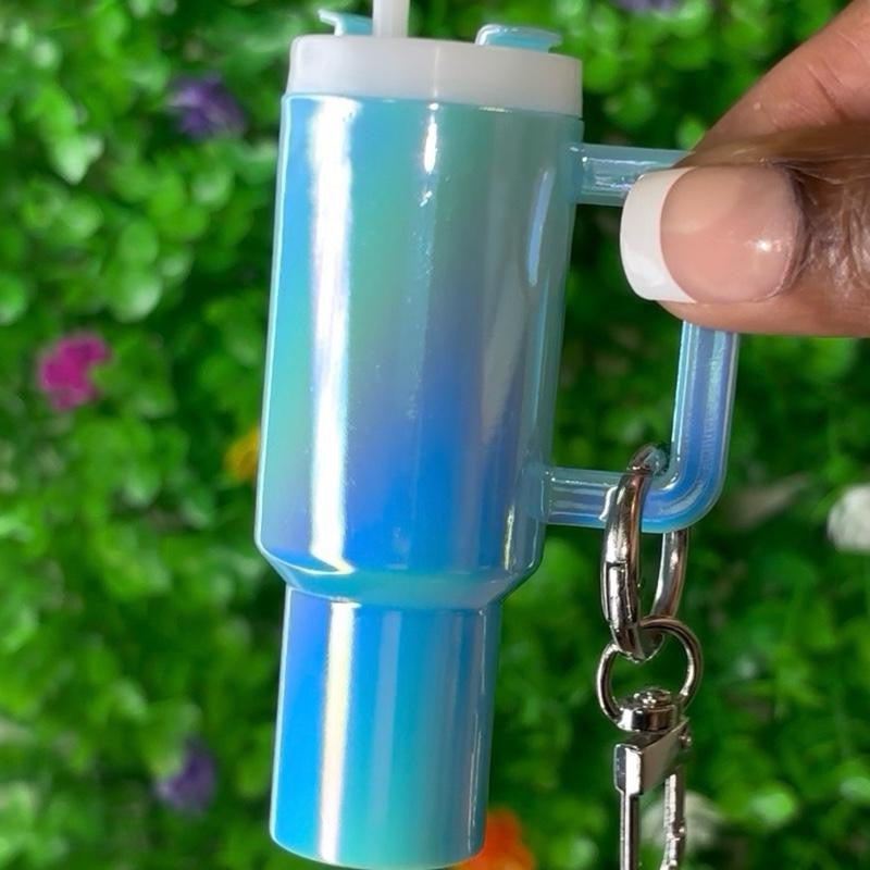 Mini Tumbler Chapstick Holder Keychain – Cup Bag Charm (Multiple Colors)