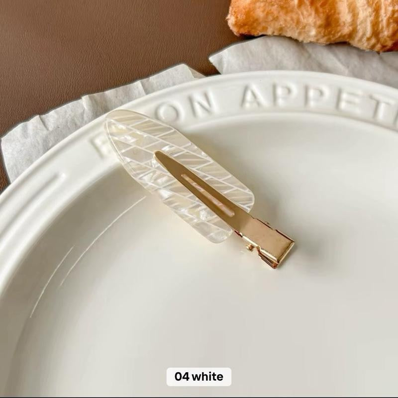 Acrylic Mini No-Crease Hair Clips for Women, Non-Slip Styling Clips for Daily Hairstyling