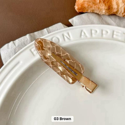 Acrylic Mini No-Crease Hair Clips for Women, Non-Slip Styling Clips for Daily Hairstyling