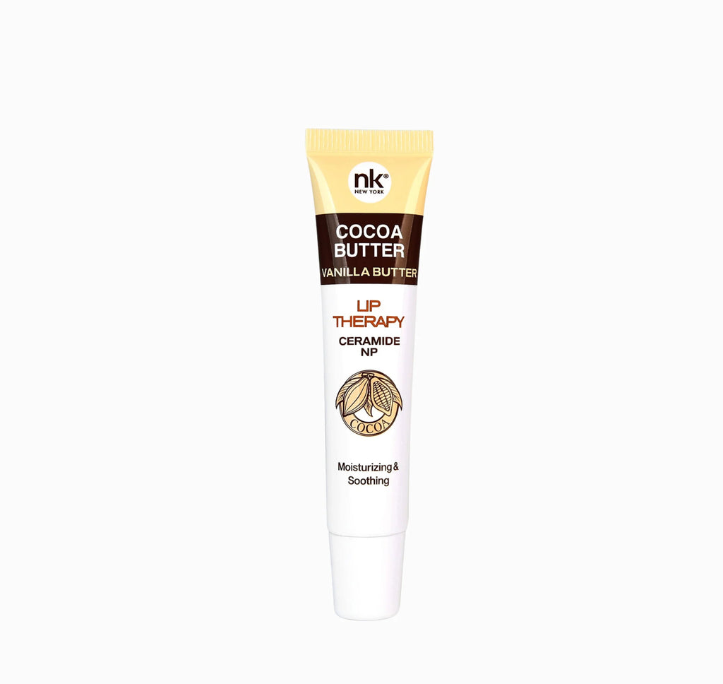 NK New York Cocoa Butter Lip Therapy Moisturizing Lip Balm – Vanilla, Strawberry, Shea Butter & Cocoa Butter