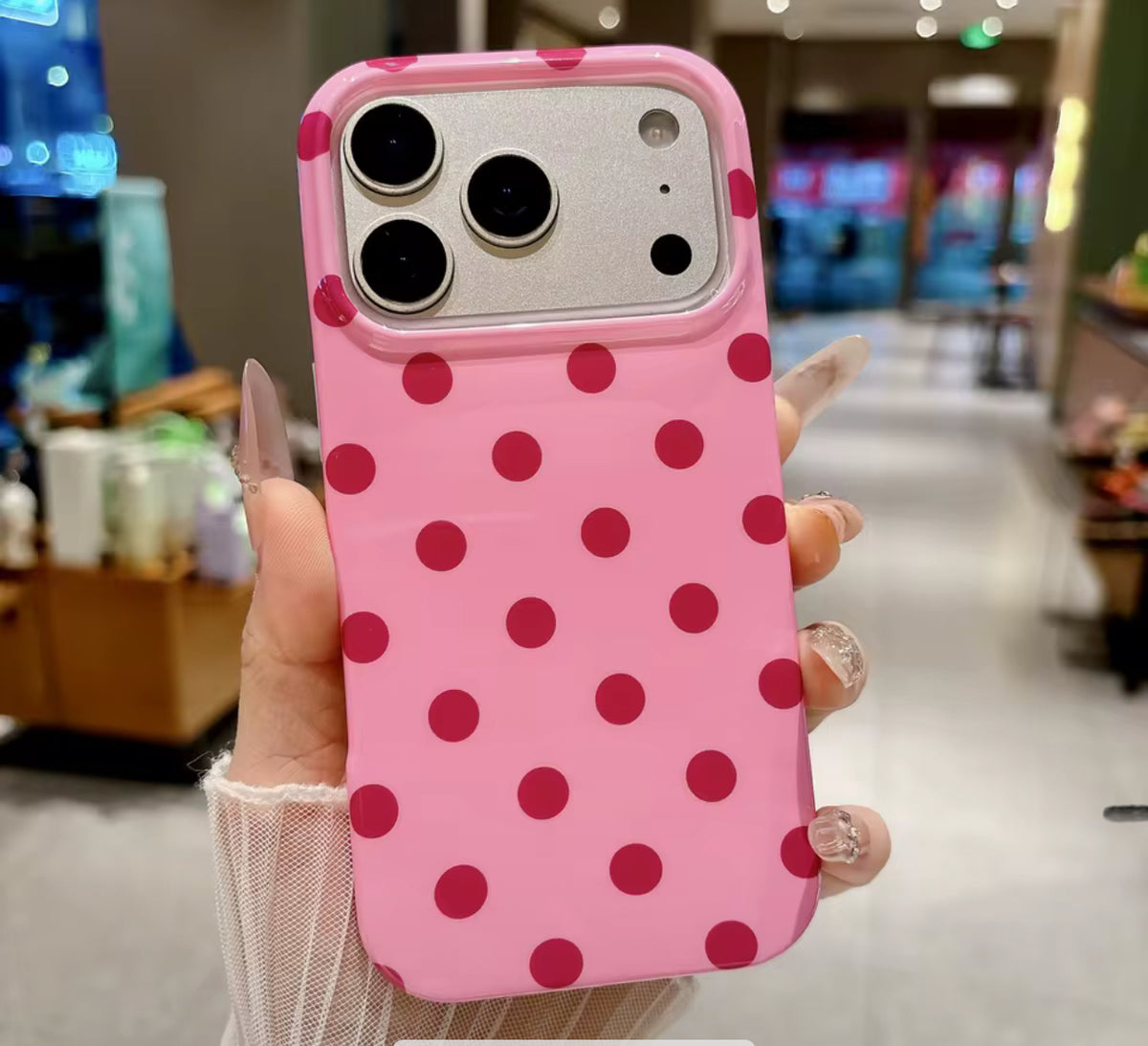 Polka Dot Phone Case – Glossy Retro iPhone Cases Cherry Crush