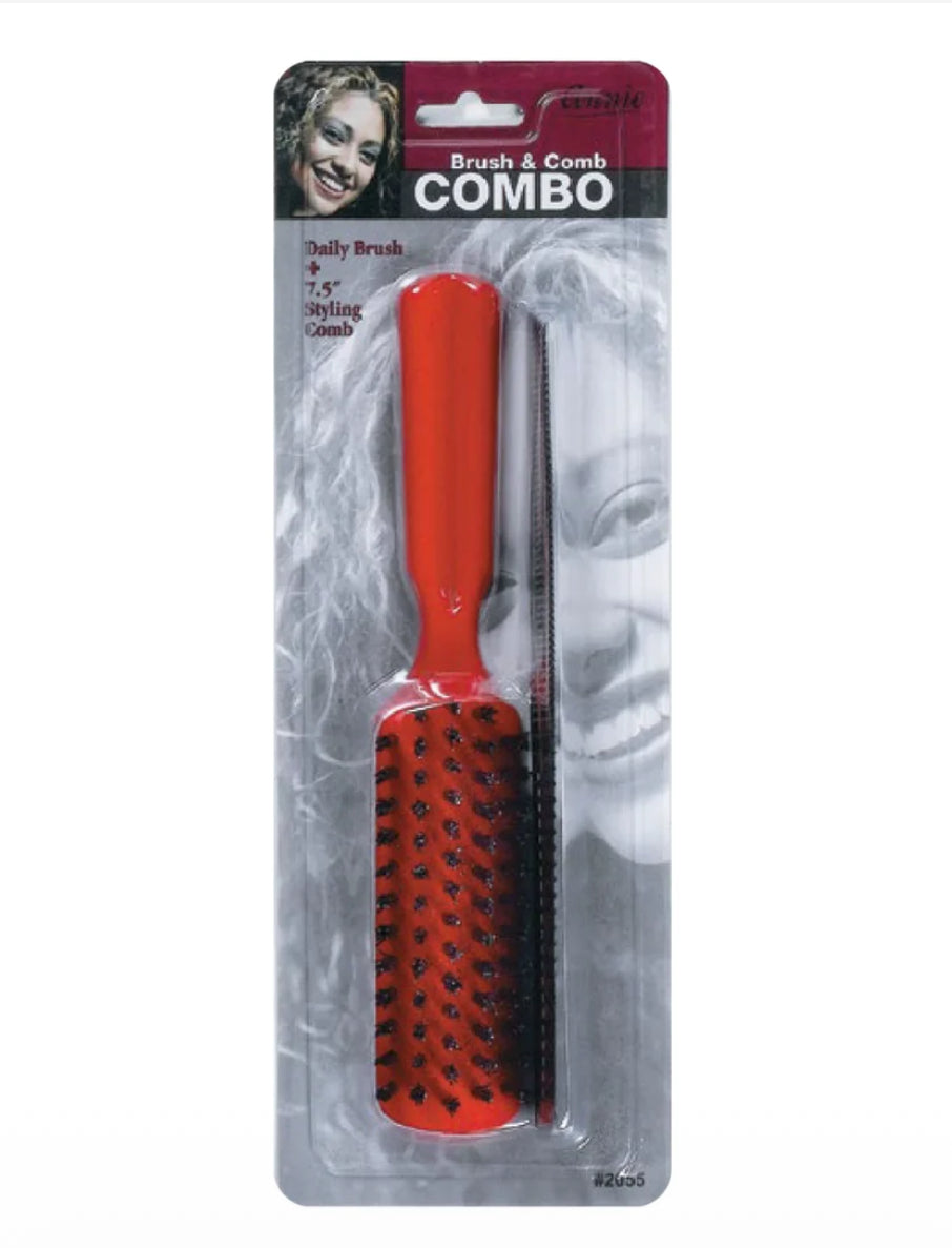 Annie Brush And Styling Comb Combo, 2 Count, Assorted Colors