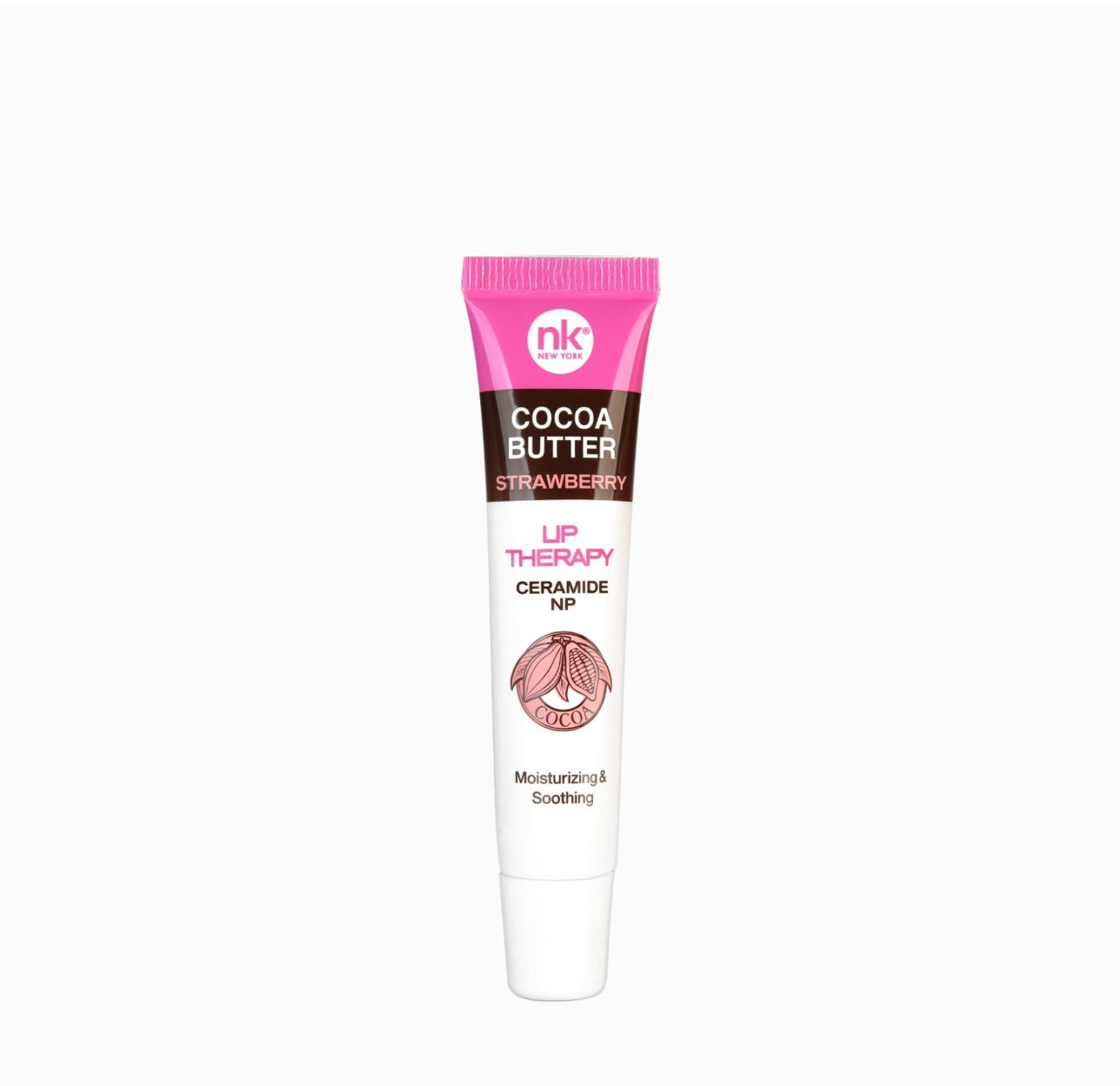 NK New York Cocoa Butter Lip Therapy Moisturizing Lip Balm – Vanilla, Strawberry, Shea Butter & Cocoa Butter