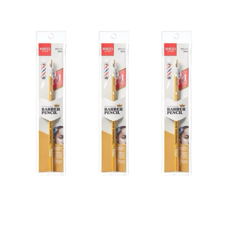 3 pcs Barber Pencil Hairline Edge Liner With Built-In Sharpener