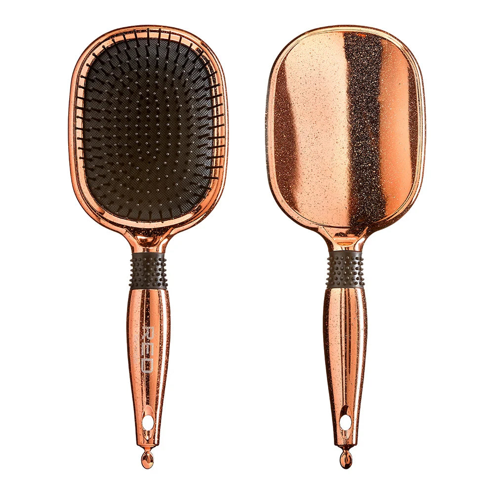 Rose Gold Chrome Paddle Brush