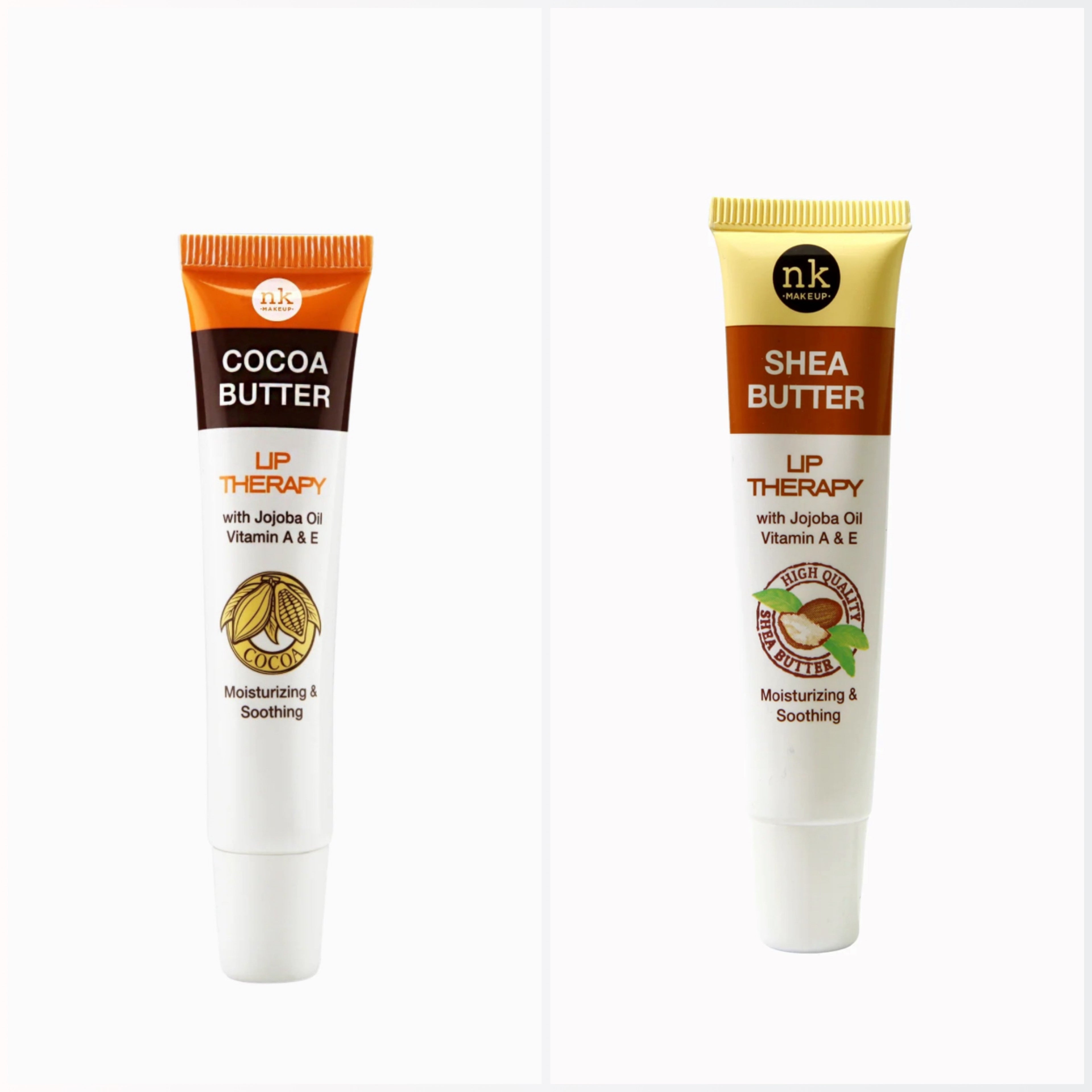 NK New York Cocoa Butter Lip Therapy Moisturizing Lip Balm – Vanilla, Strawberry, Shea Butter & Cocoa Butter