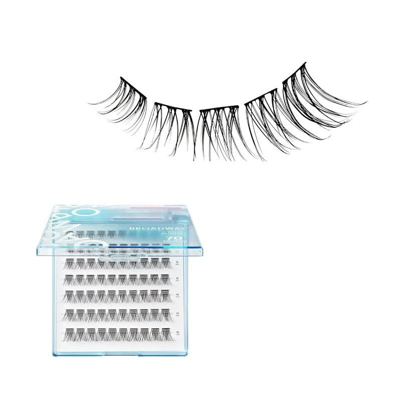 Broadway Trendy DIY Cluster Lashes – Manga-Inspired Wispy Lash Extensions (70–112pcs)