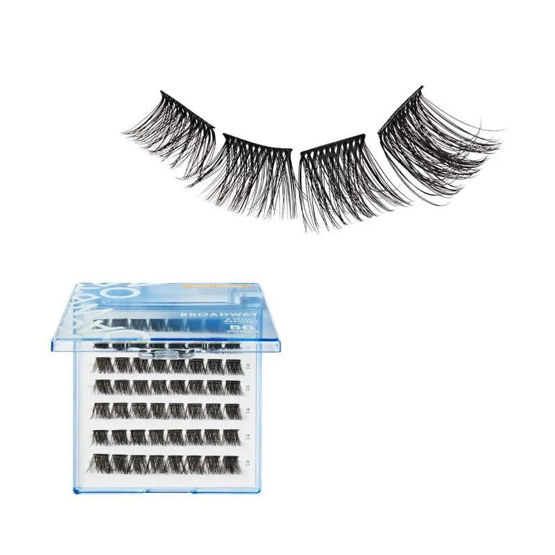 Broadway Trendy DIY Cluster Lashes – Manga-Inspired Wispy Lash Extensions (70–112pcs)