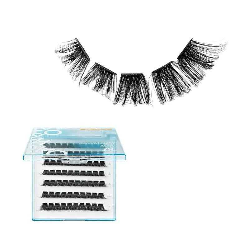 Broadway Trendy DIY Cluster Lashes – Manga-Inspired Wispy Lash Extensions (70–112pcs)