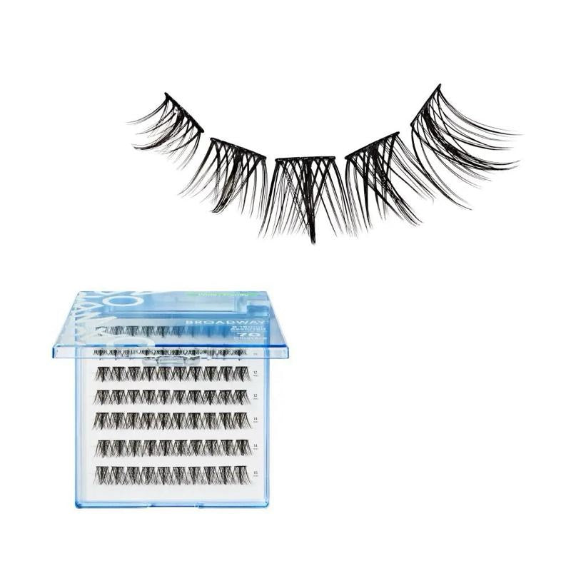 Broadway Trendy DIY Cluster Lashes – Manga-Inspired Wispy Lash Extensions (70–112pcs)