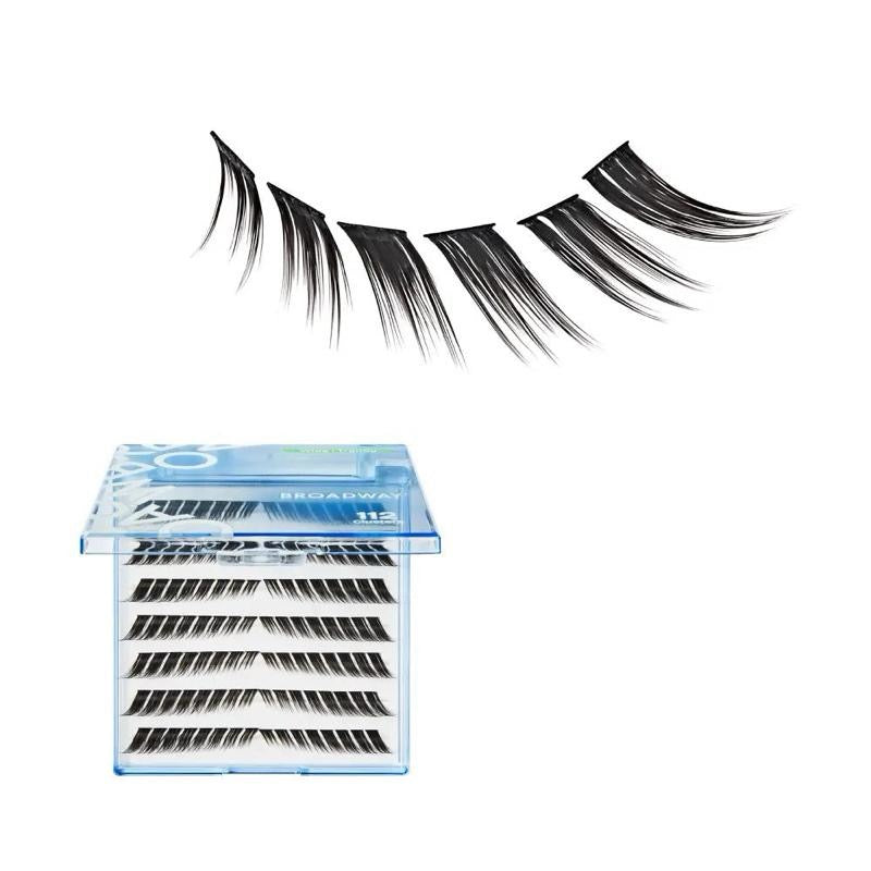 Broadway Trendy DIY Cluster Lashes – Manga-Inspired Wispy Lash Extensions (70–112pcs)