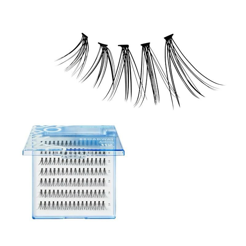 Broadway Trendy DIY Cluster Lashes – Manga-Inspired Wispy Lash Extensions (70–112pcs)