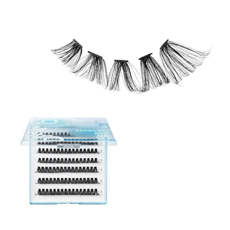 Broadway Trendy DIY Cluster Lashes – Manga-Inspired Wispy Lash Extensions (70–112pcs)