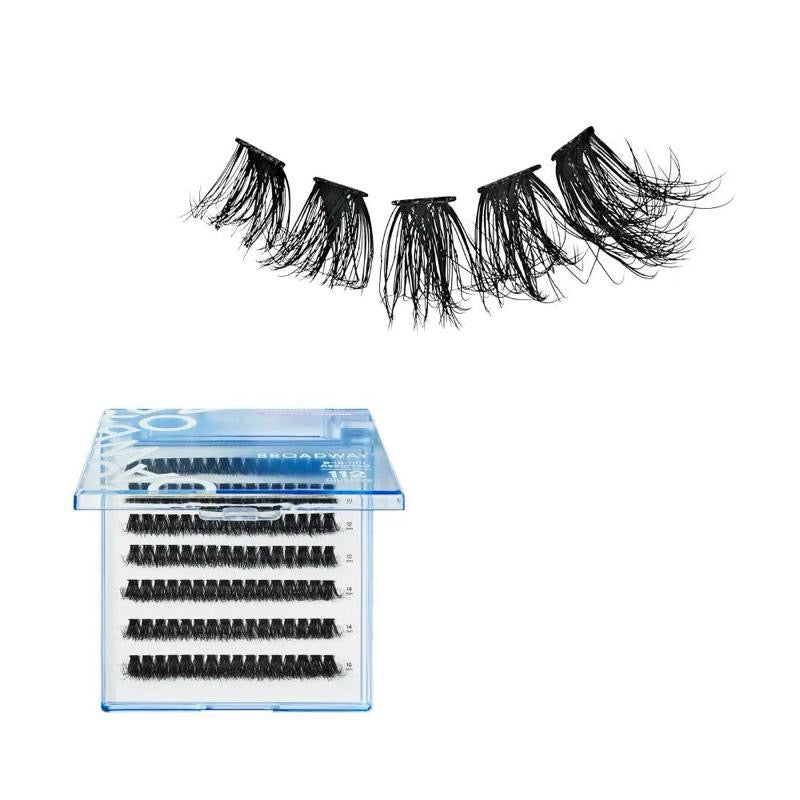 Broadway Trendy DIY Cluster Lashes – Manga-Inspired Wispy Lash Extensions (70–112pcs)