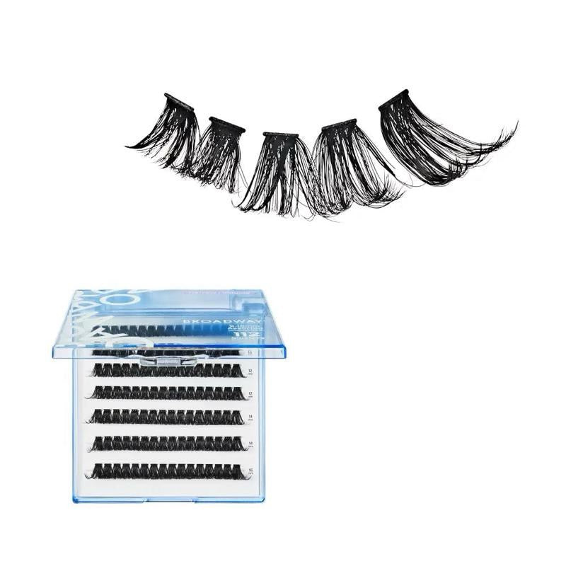 Broadway Trendy DIY Cluster Lashes – Manga-Inspired Wispy Lash Extensions (70–112pcs)