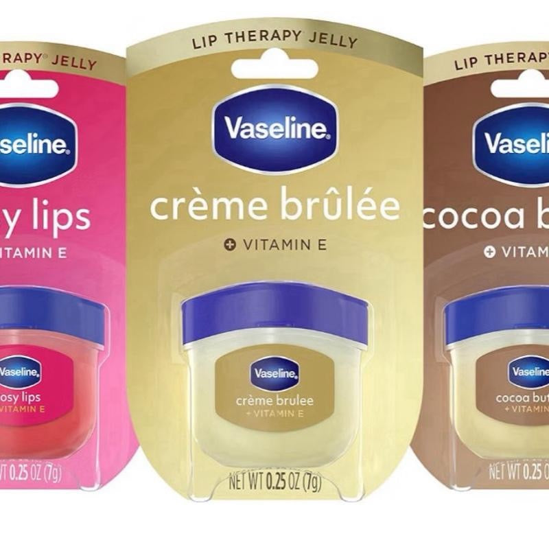 Lip Therapy Variety 3-Pack – Original, Rosy Lips, Cocoa Butter Lip Balm Moisturizers in Mini Jars, 0.25 Oz Ea