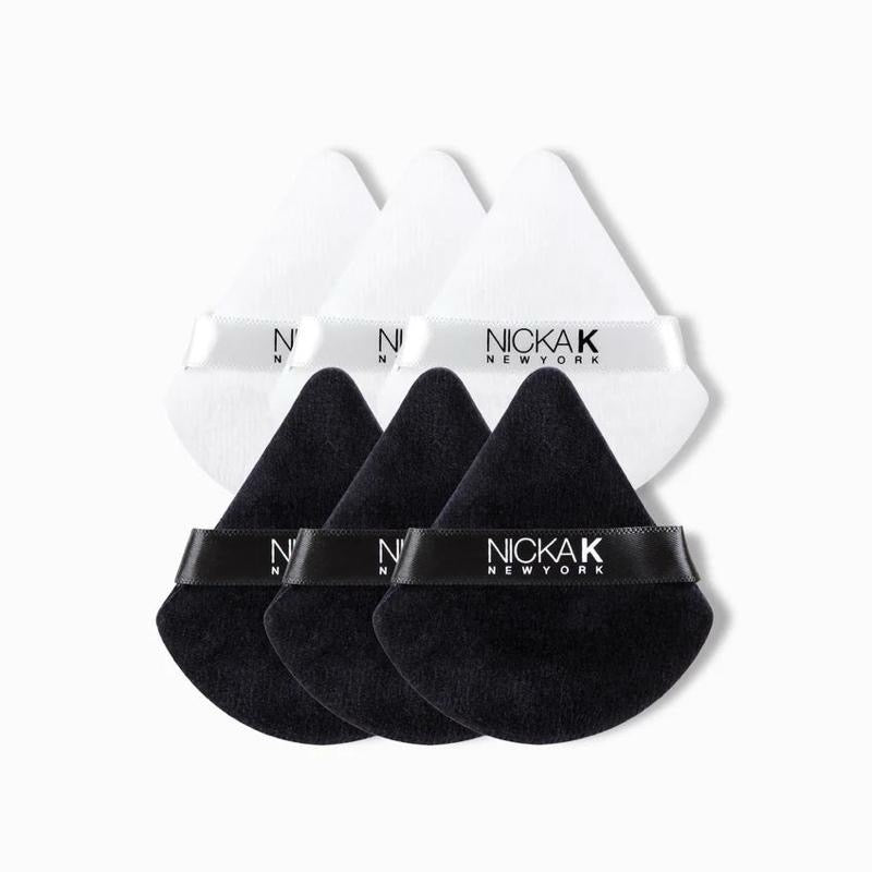 Nicka K Setting & Baking Puff Finger Size 6 Count - Super Soft, Precise Edges, Powder Makeup