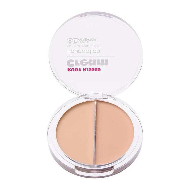 3D Face Creator Duo Foundation & Concealer - Buildable Coverage Non-Greasy Cream for Flawless Complexion - Makeup Cosmetic