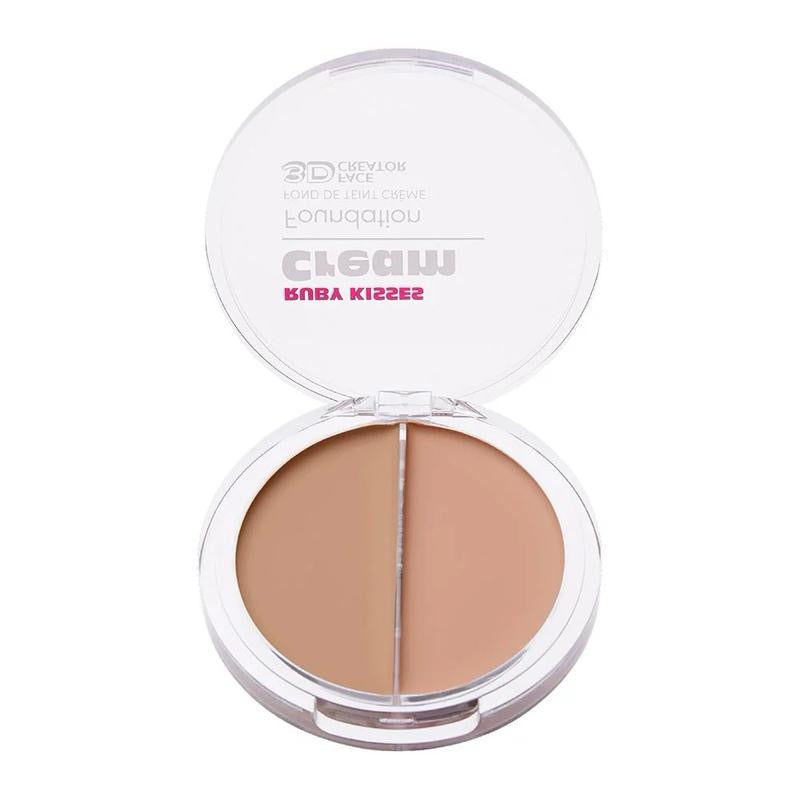 3D Face Creator Duo Foundation & Concealer - Buildable Coverage Non-Greasy Cream for Flawless Complexion - Makeup Cosmetic
