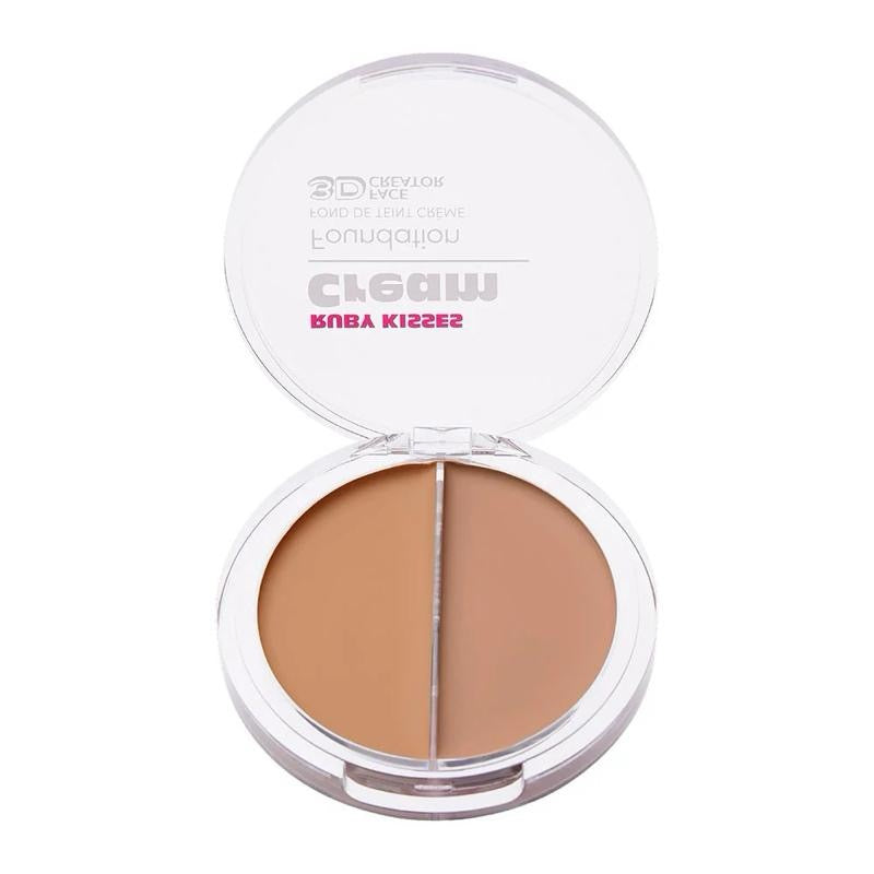 3D Face Creator Duo Foundation & Concealer - Buildable Coverage Non-Greasy Cream for Flawless Complexion - Makeup Cosmetic