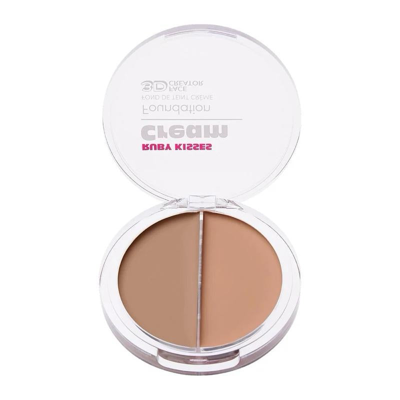3D Face Creator Duo Foundation & Concealer - Buildable Coverage Non-Greasy Cream for Flawless Complexion - Makeup Cosmetic