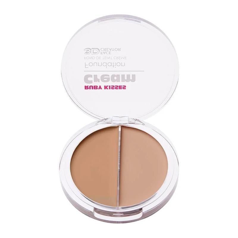 3D Face Creator Duo Foundation & Concealer - Buildable Coverage Non-Greasy Cream for Flawless Complexion - Makeup Cosmetic