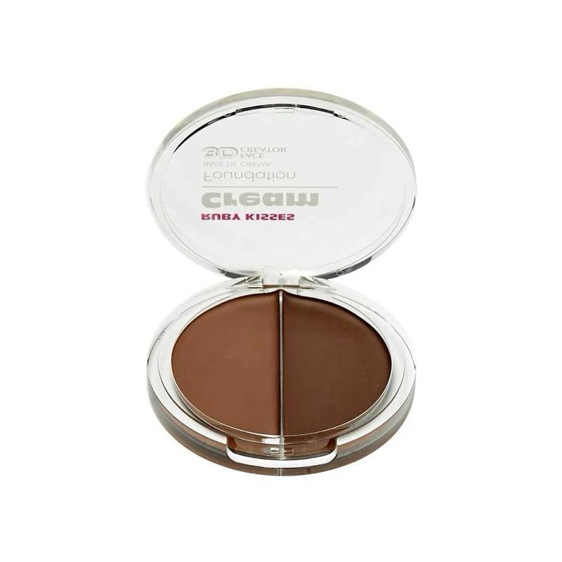 3D Face Creator Duo Foundation & Concealer - Buildable Coverage Non-Greasy Cream for Flawless Complexion - Makeup Cosmetic