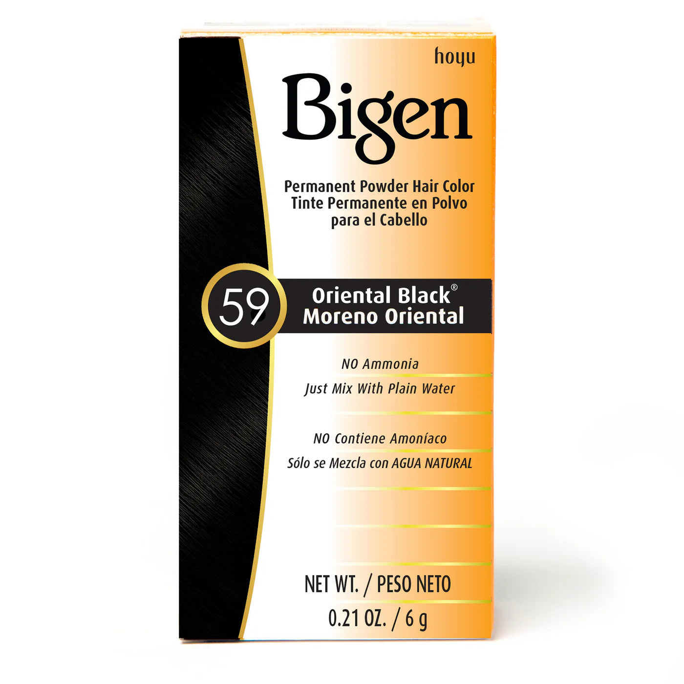 Bigen Powder Hair Color - Long-Lasting Hair Dye for Gray Coverage
