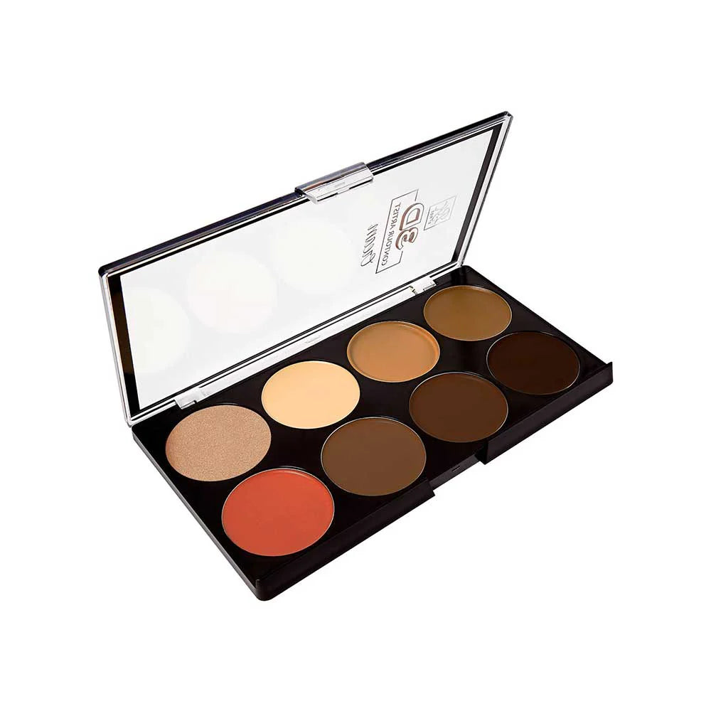 RK 3D Contour Cream Multi-Palette With Highlighter & Blush