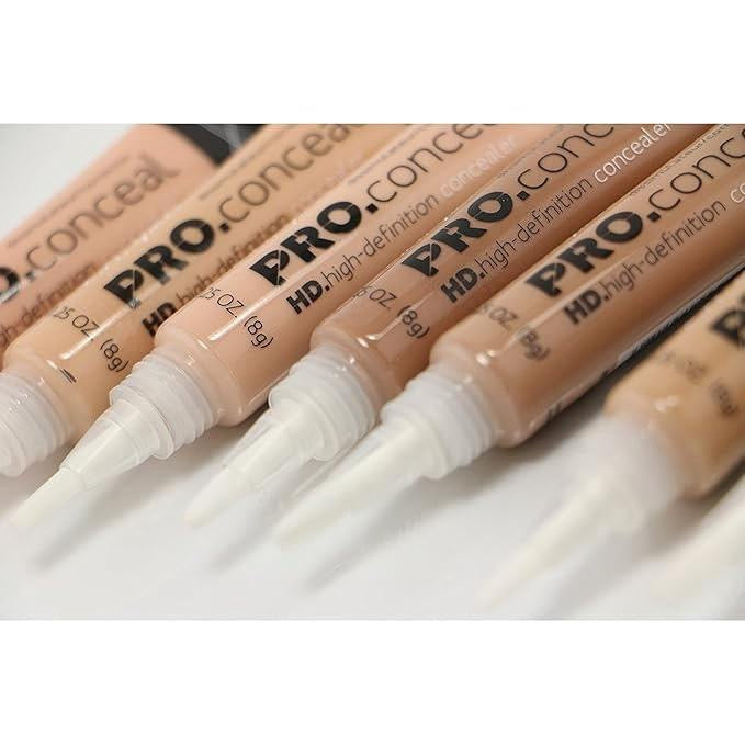 Pro Concealer - Makeup Powder for Flawless Coverage Cosmetic with Brush-tip Applicator - Contour, Foundation Lightweight