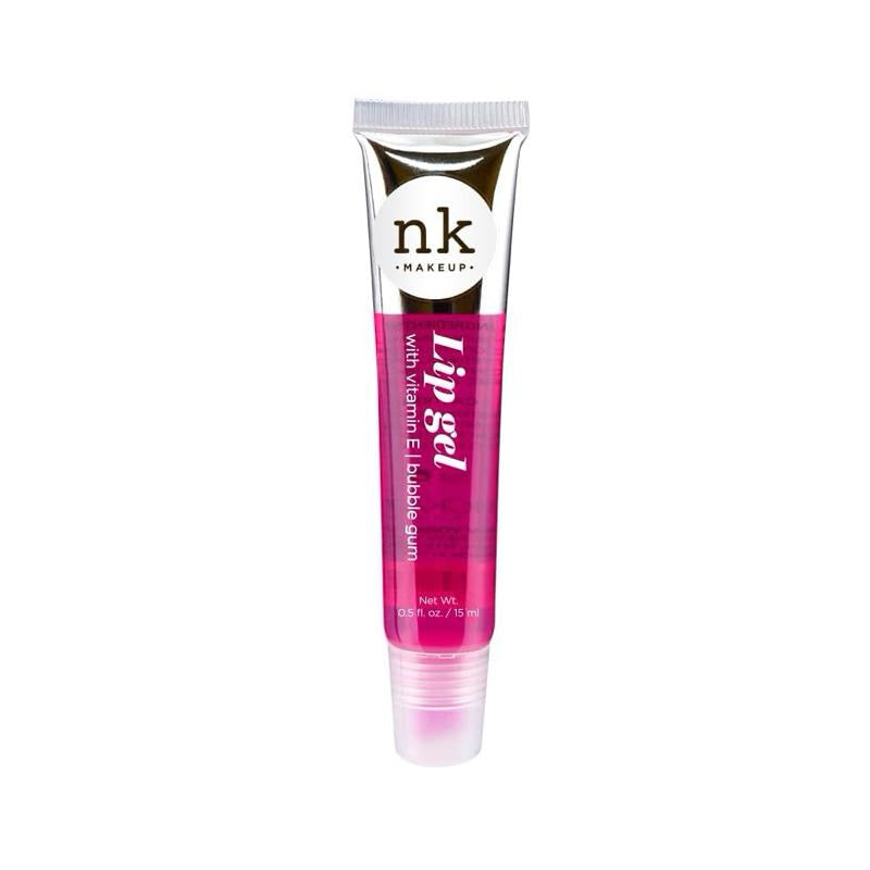 4 Pcs Set NK Hydrating Lip Gel Set | Vitamin E Lip Gloss | Clear Bubble Gum Cherry Strawberry | Glossy Moisturizing Lip Makeup | Cute Lip Gloss Gift Set