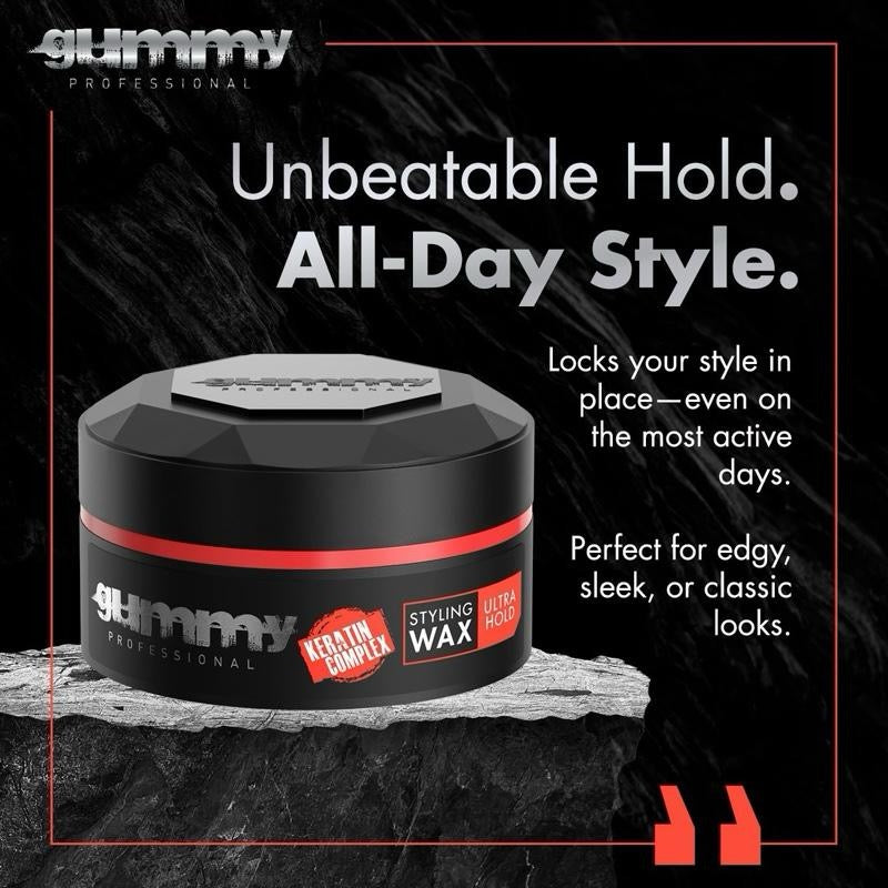 Gummy Hair Wax Ultra Strong Hold Matte Finish Styling Wax Haircare