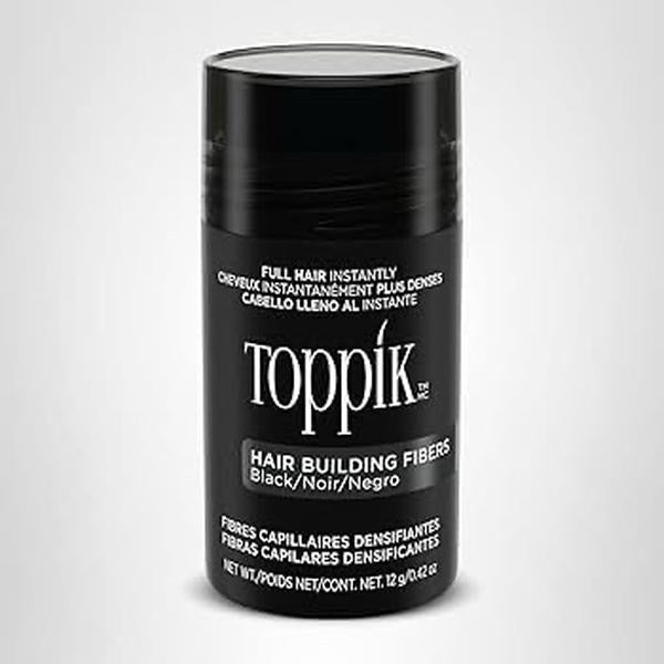 Toppik Hair Building Fiber Black Thinning Hair Instantly Thicker, Fuller Looking Hair