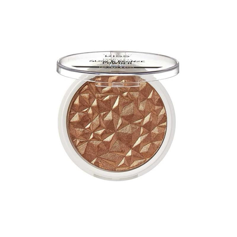 Glow & Bronze Powder, Smooth Cosmetic Bronzer, Radiant Luminous Shimmer High Shine Makeup for a Sun-Kissed Glow