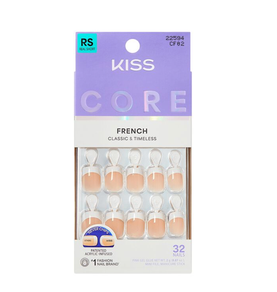 Core French Press On Nails - If You Dare