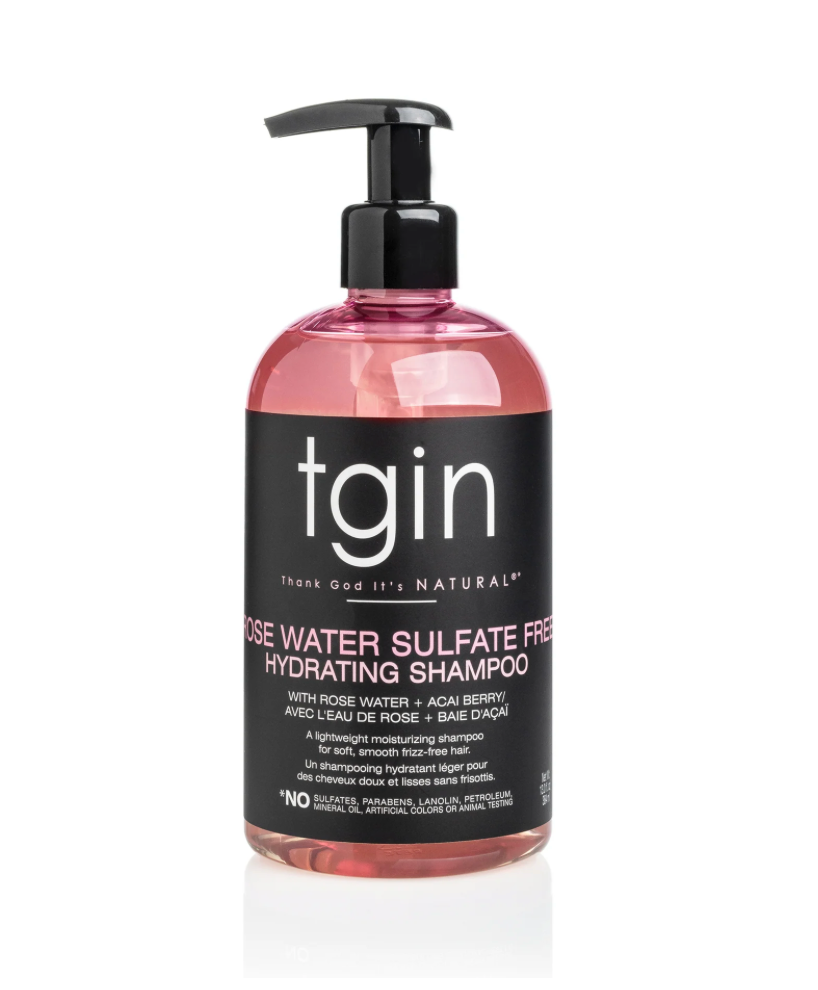 TGIN Rose Water Sulfate-Free Hydrating Shampoo