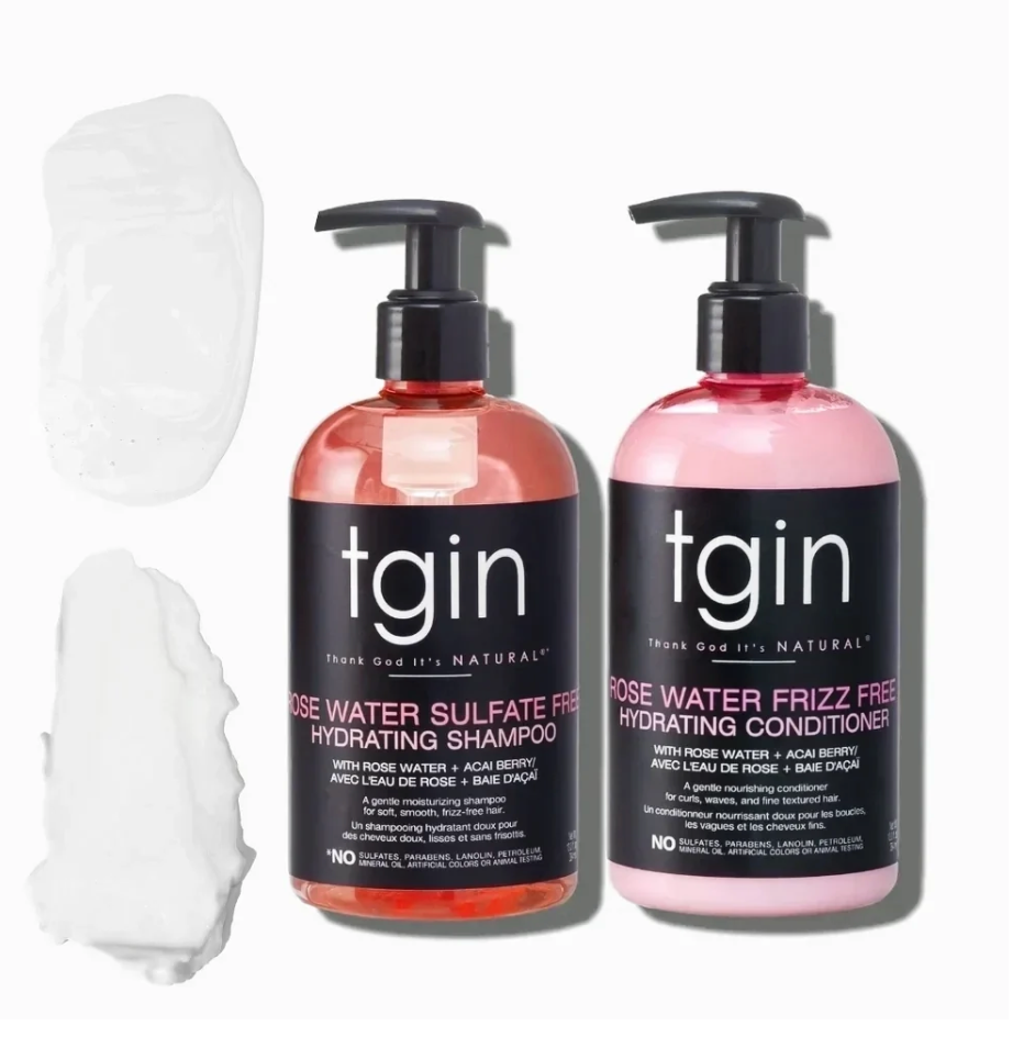 TGIN Rose Water Sulfate-Free Hydrating Shampoo