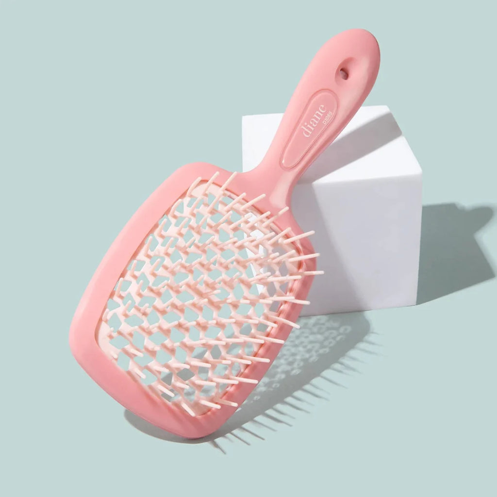 Diane Airborn Detangle Brush Pink | Wet Detangling Brush For Thick & Curly Hair