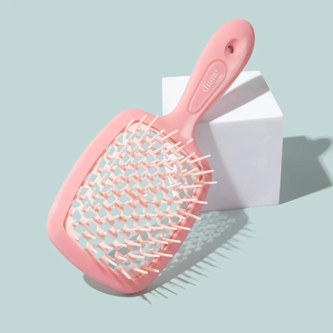 Diane Airborn Detangle Brush Pink | Wet Detangling Brush For Thick & Curly Hair
